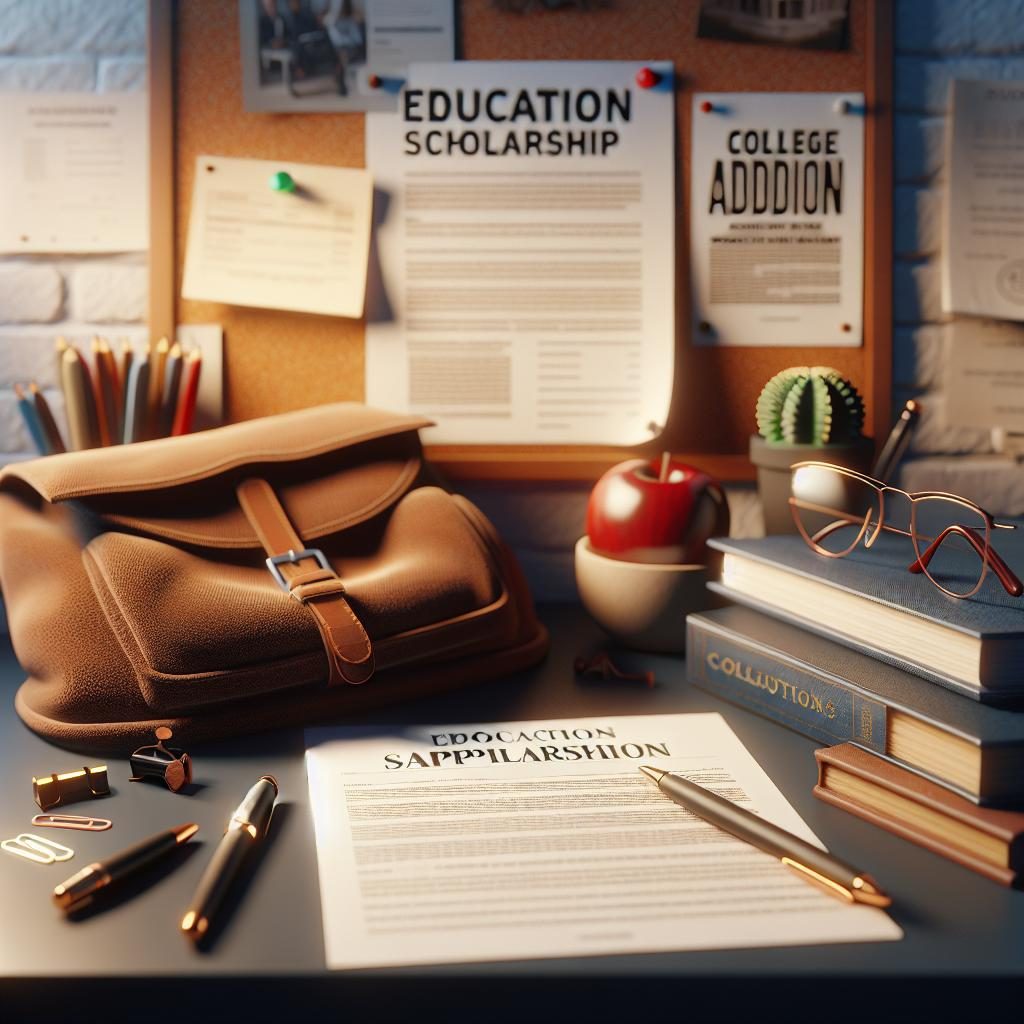 Education scholarship application concept.