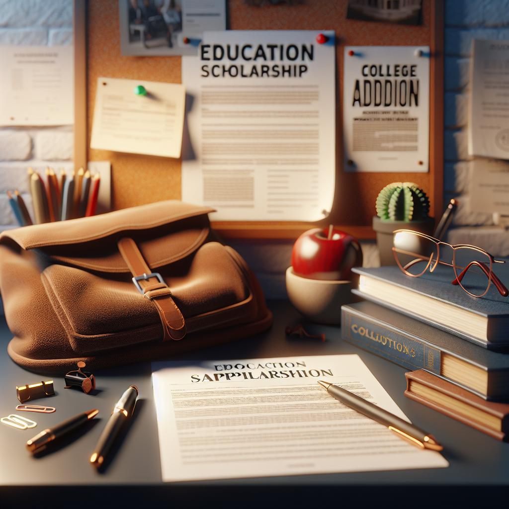 Education scholarship application concept.