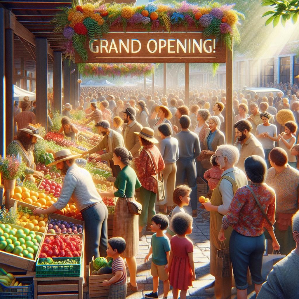 Farmers market grand opening