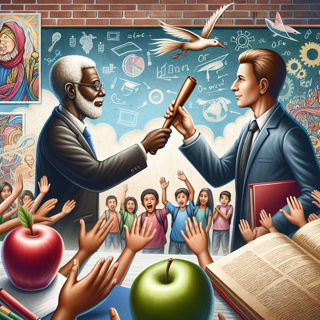 Education leadership transition concept