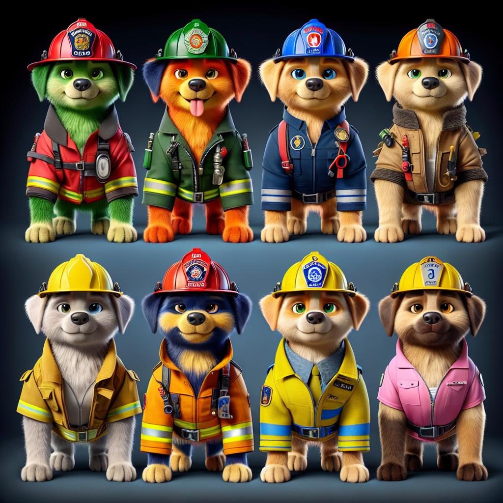 Paw Patrol characters onstage