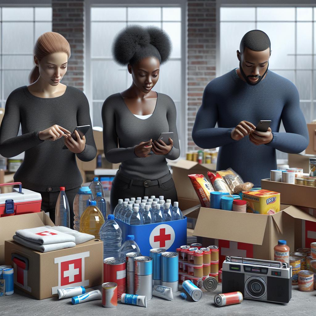 Hurricane preparation supplies