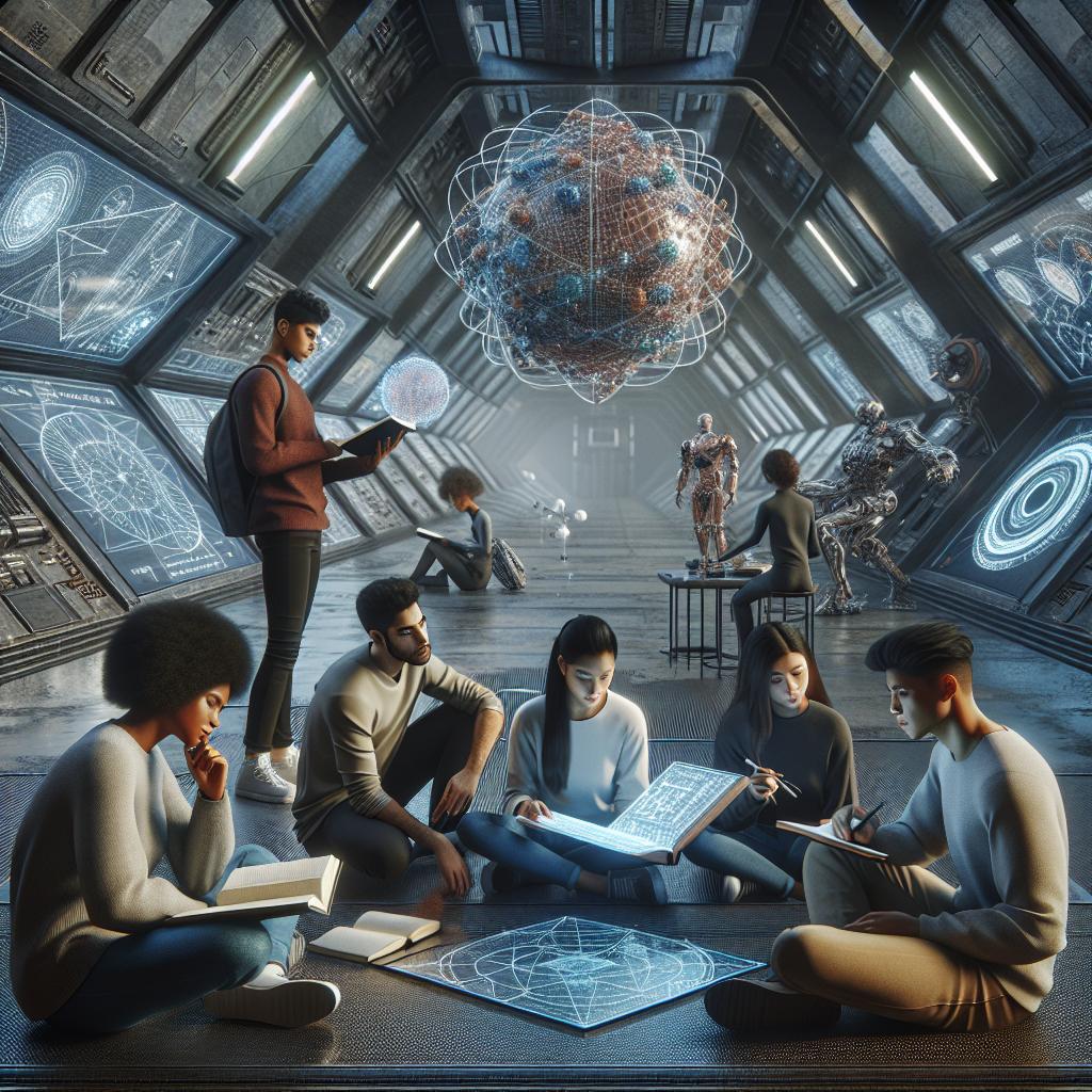 Students in Abandoned Space