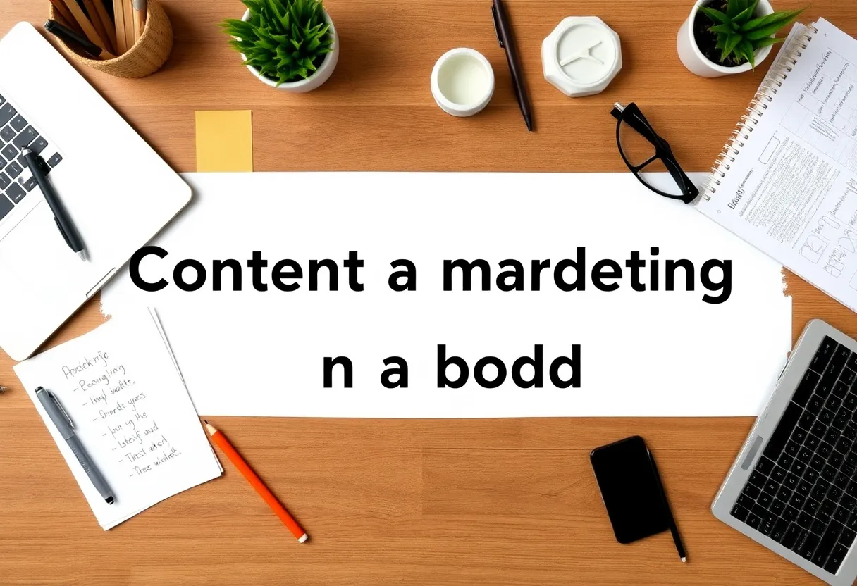 Creative workspace for content marketing on a budget