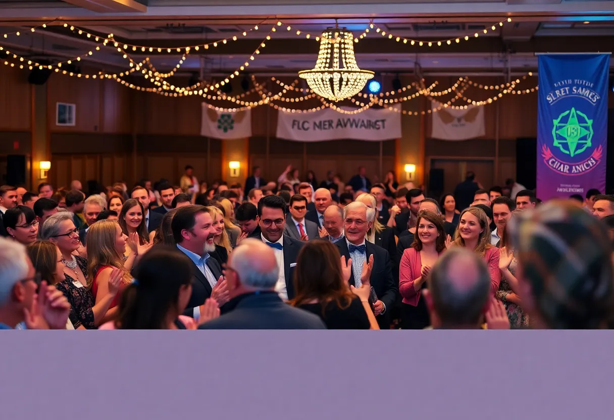 Crowd celebrating at the Tuolumne County Awards Gala