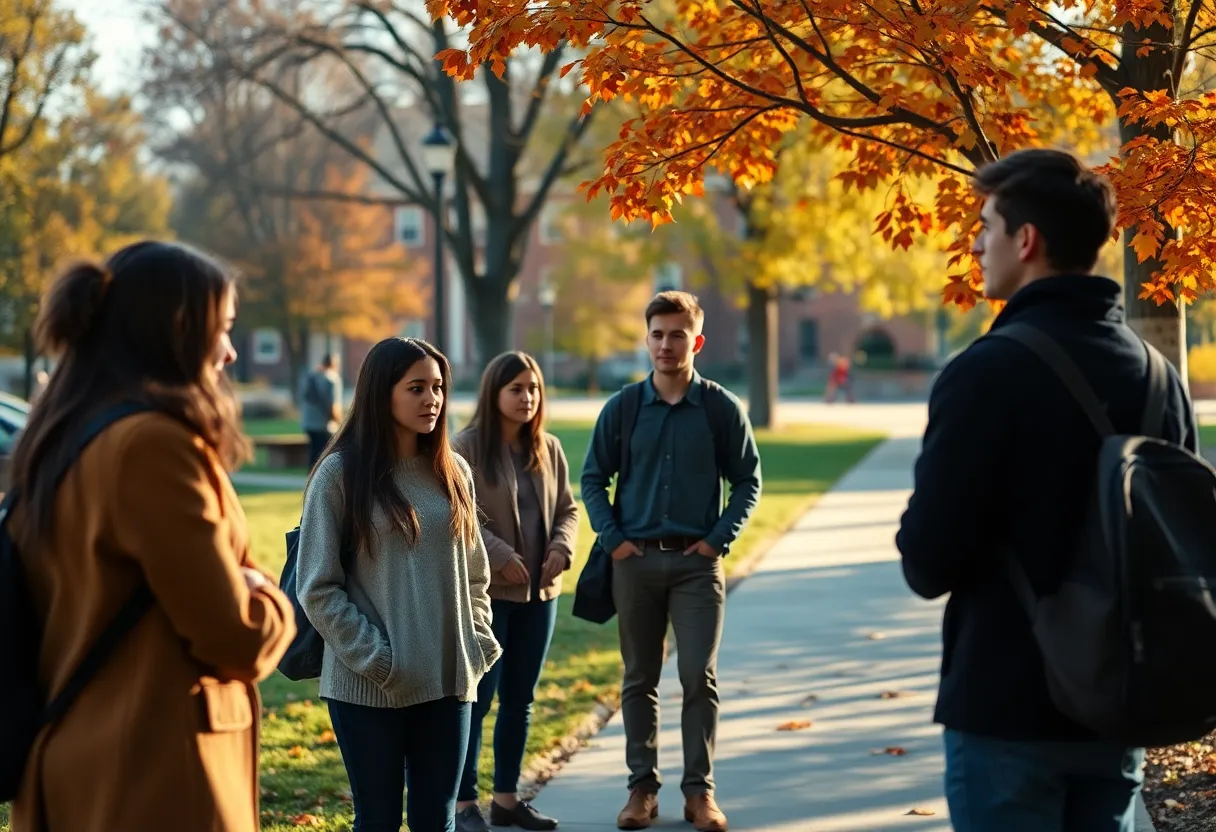 Columbia International University campus reflecting a somber mood.
