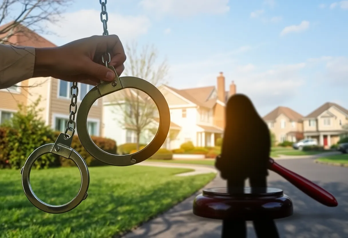 Abstract representation of crime and community impact.