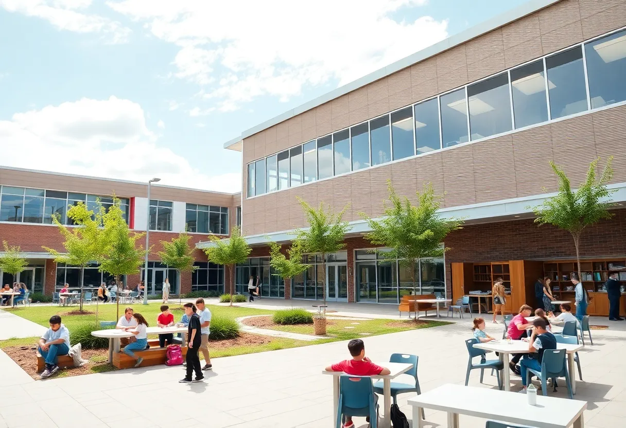 Rendering of the new Gray Collegiate Academy campus