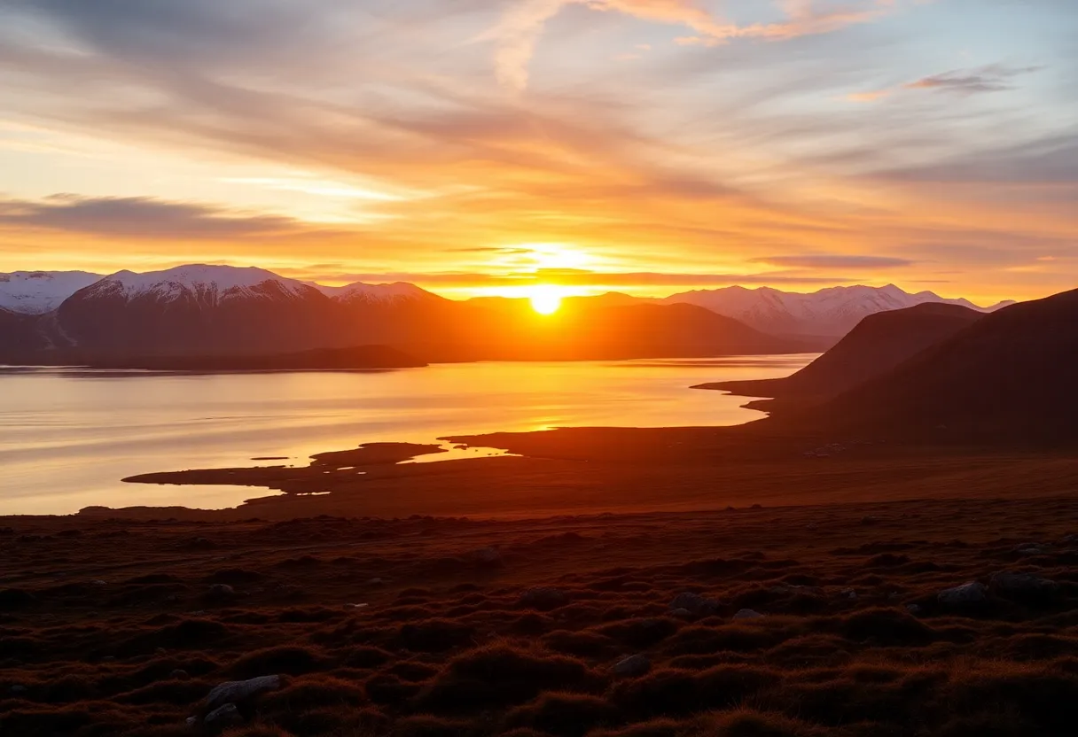 Scenic view of Greenland's landscape showcasing its natural resources.