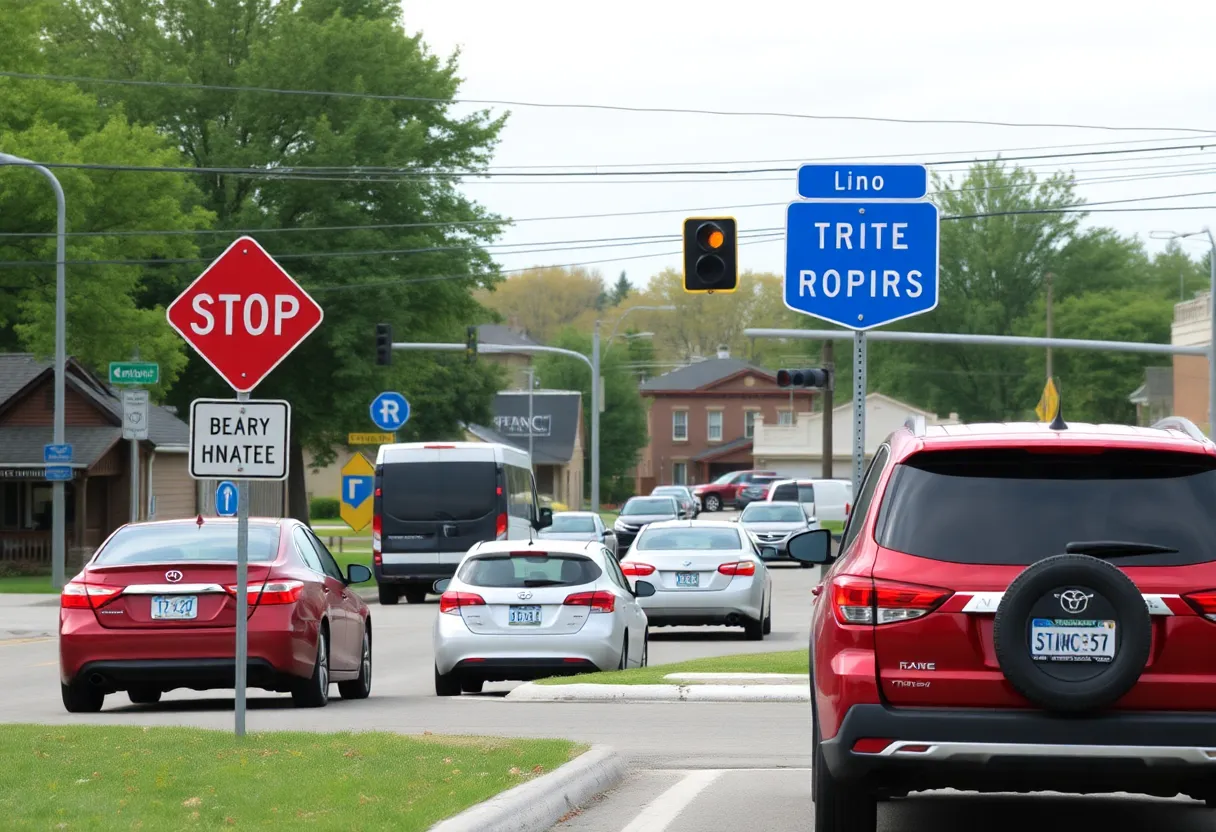 A bustling intersection in Irmo focusing on traffic and safety improvements.