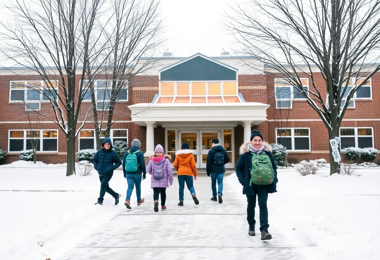 Students leaving Lexington County schools early due to winter weather.