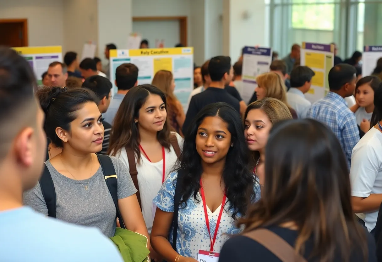 Community members participating in the Lexington school board election event.
