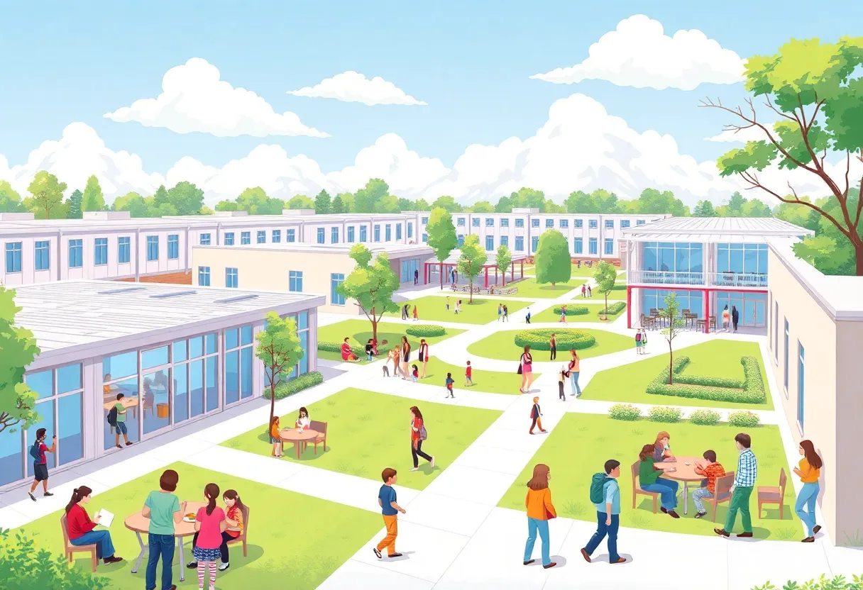 Rendering of the new Gray Collegiate Academy campus in Irmo