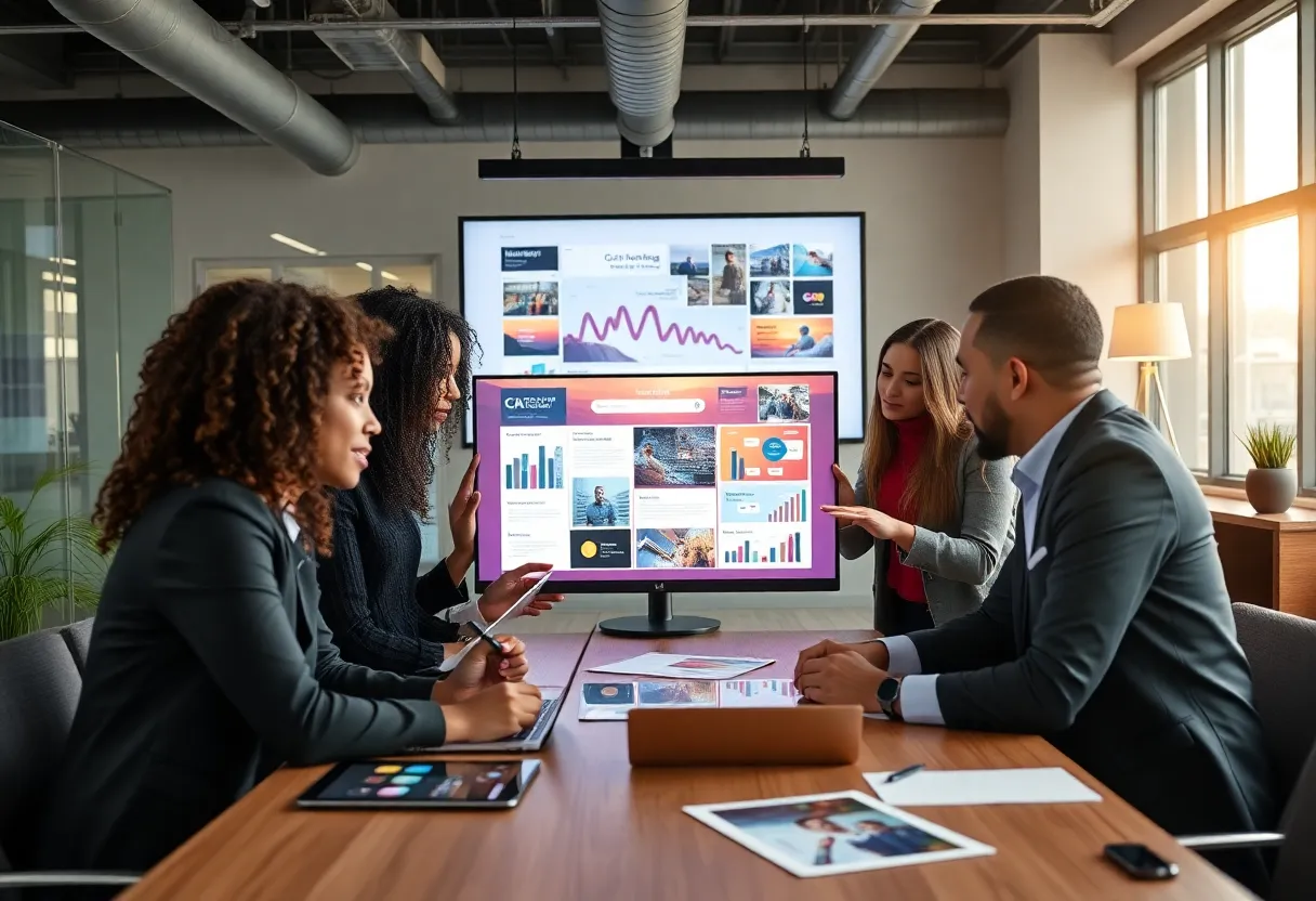 Team discussing Target's marketing strategy for 2025