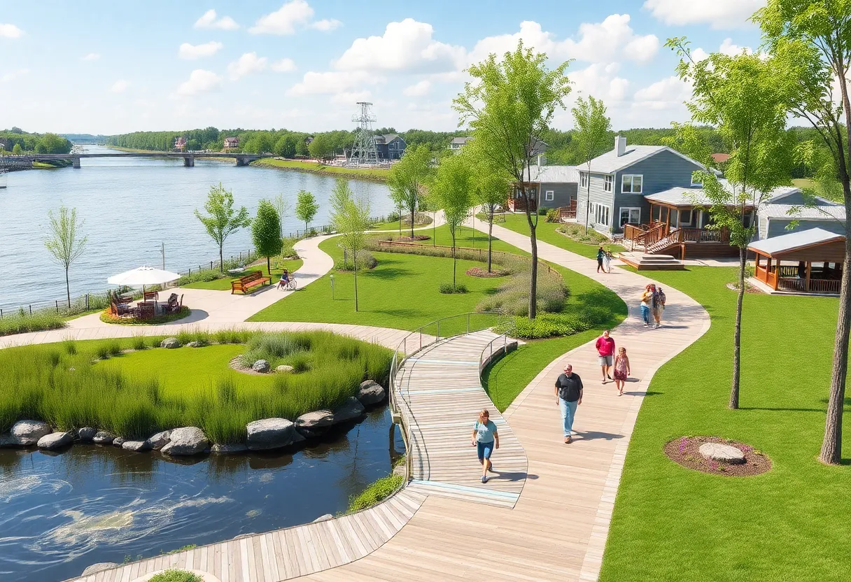 Artist rendering of Columbia Riverfront Park