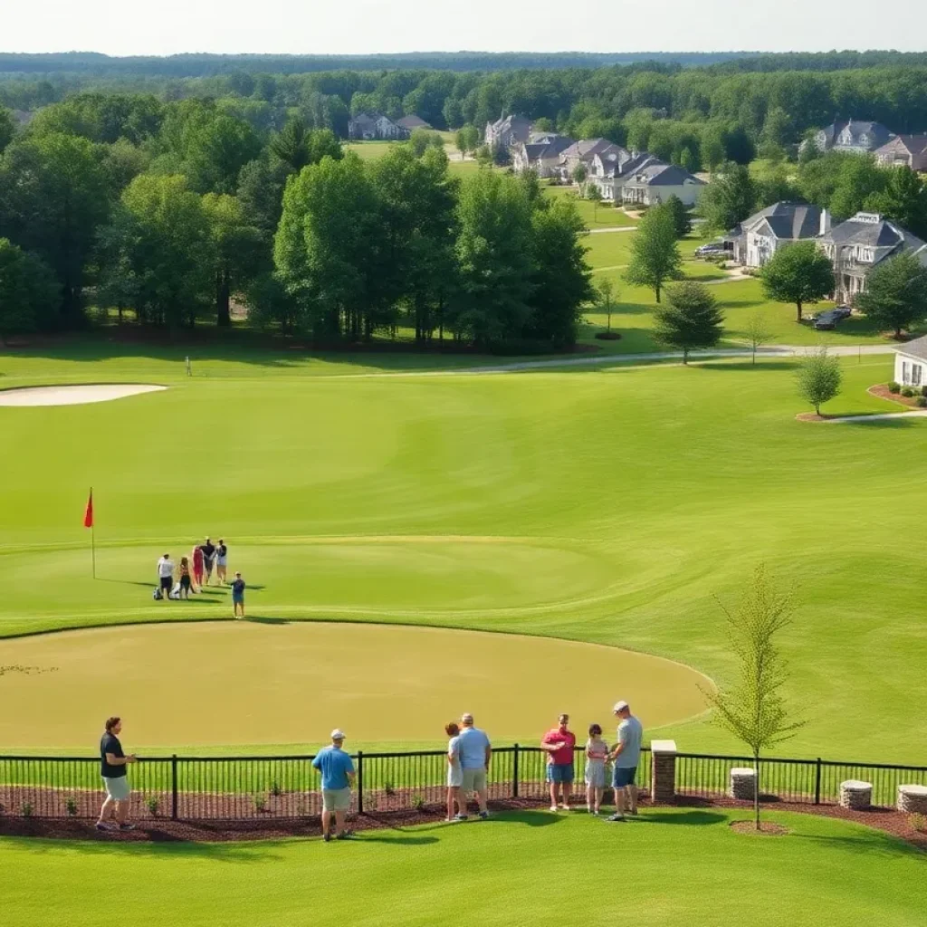 A vibrant golf community in Lexington SC with families enjoying the outdoors