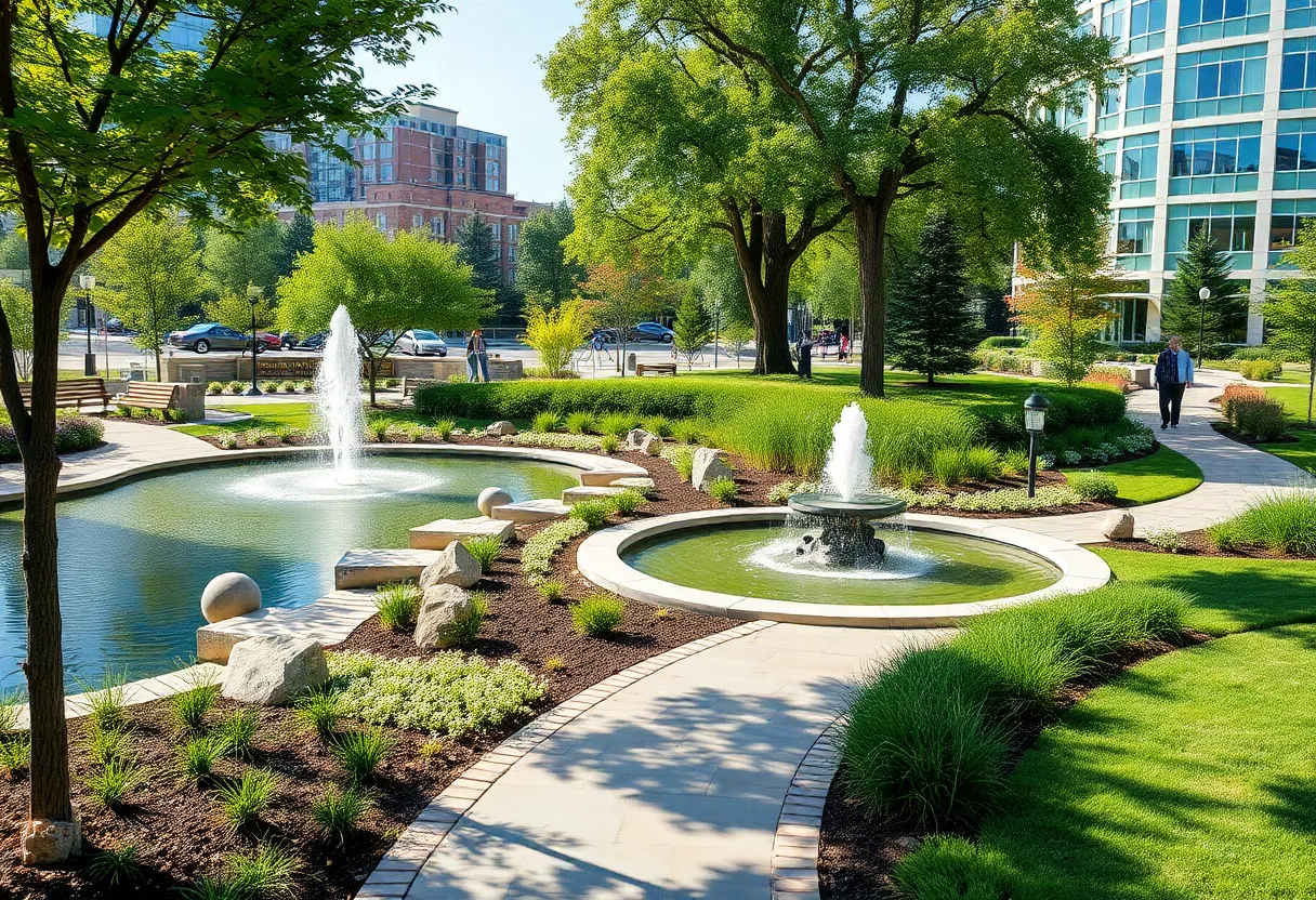 Conceptual design of the revitalized Finlay Park with modern features