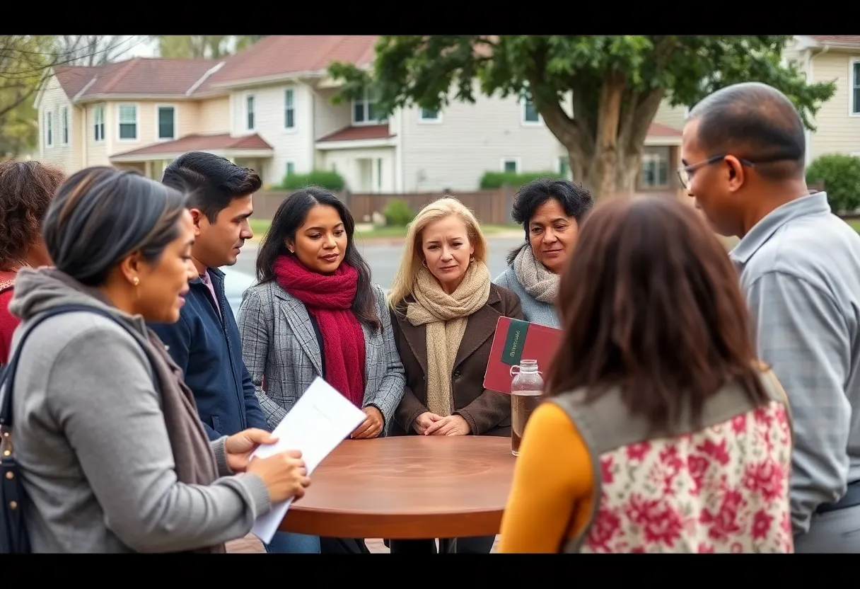 Residents of Lexington discussing crime awareness