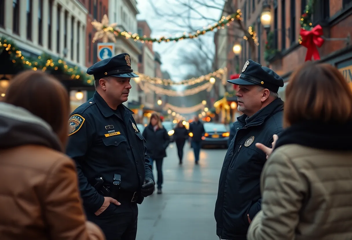 Lexington Police discussing with community members