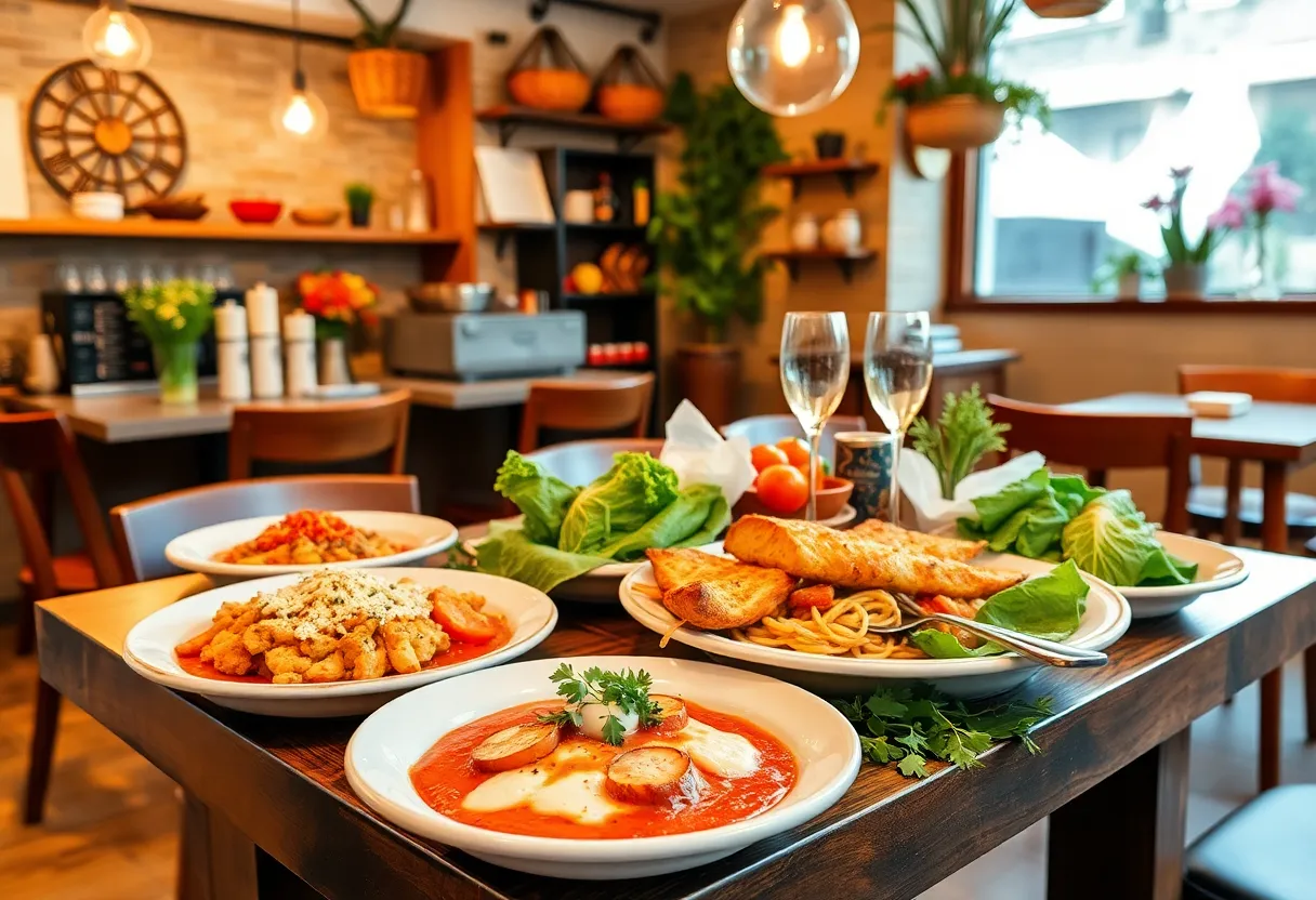 Delicious dishes from Mediterranean Café in Lexington