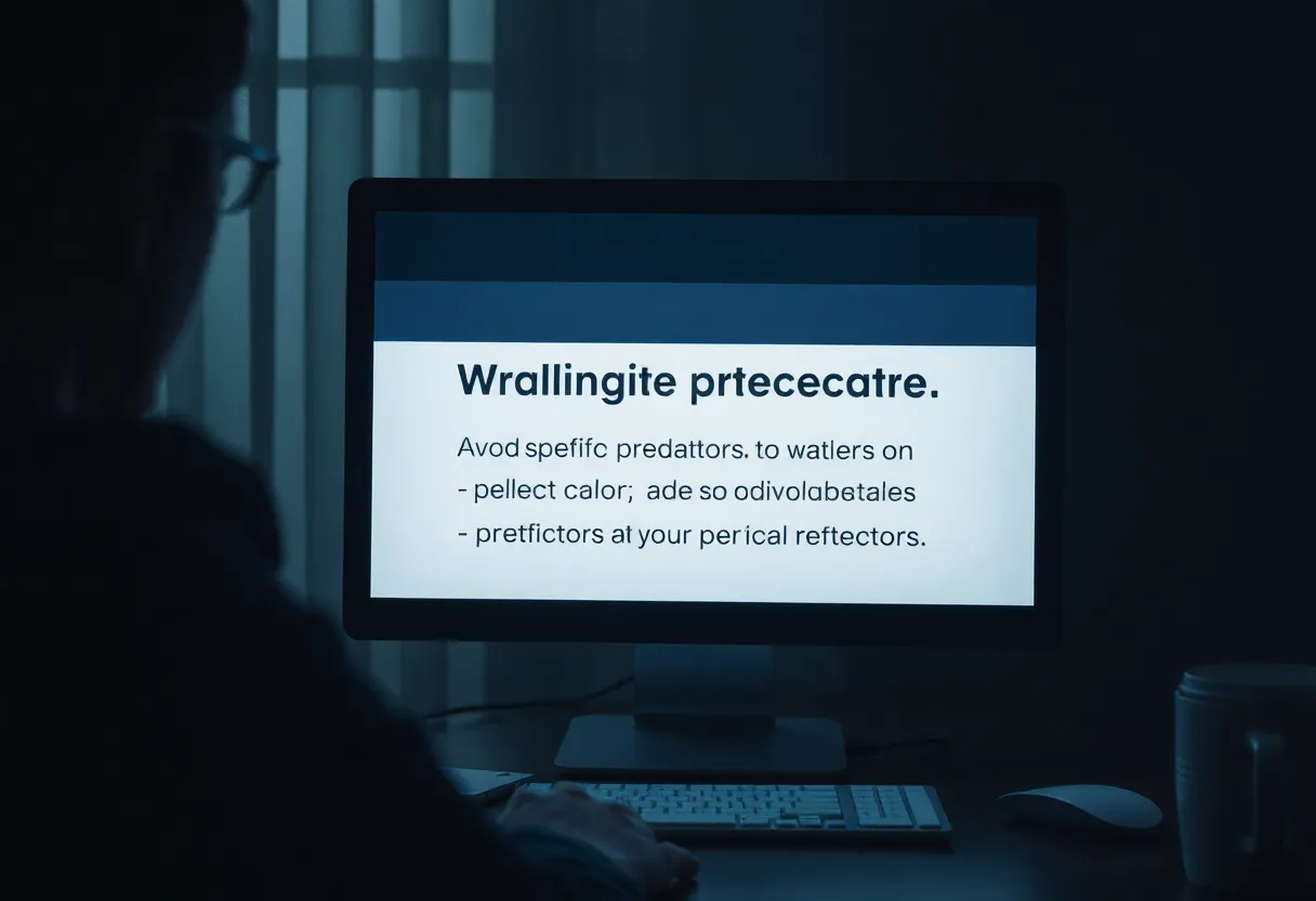 Illustration representing online safety