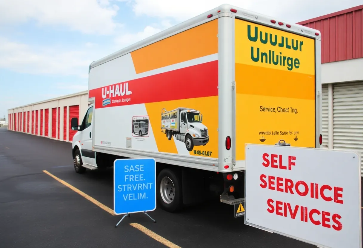 Self-service U-Haul storage area in West Columbia