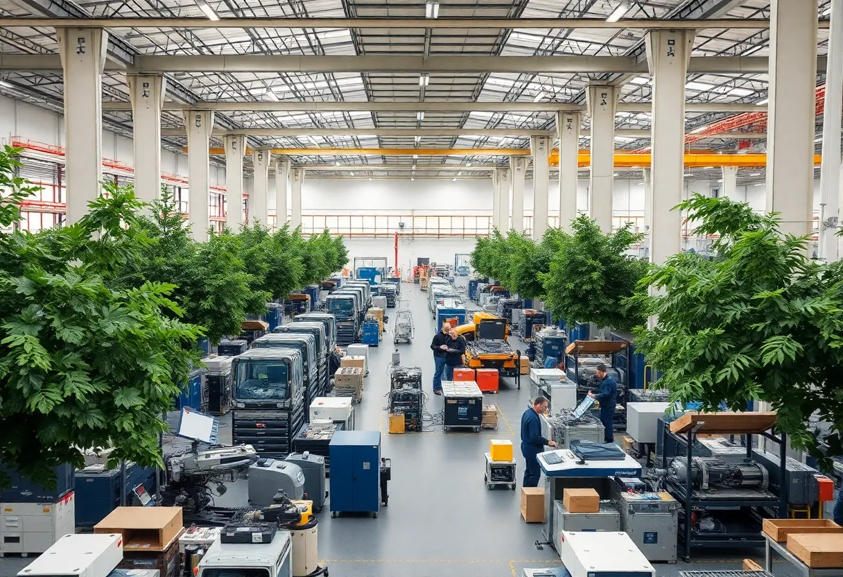 Modern manufacturing plant of ALLTAPE in Lexington County, SC