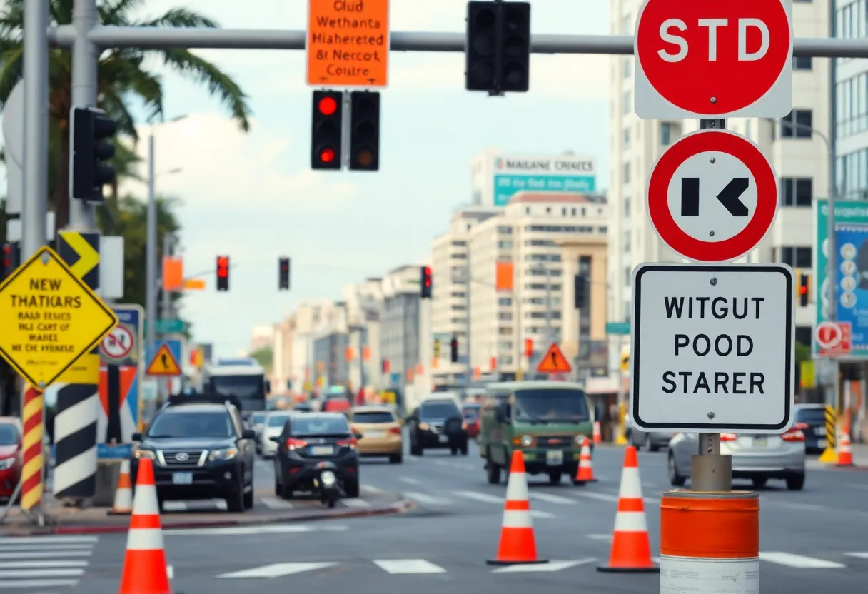 Construction site in Columbia affecting traffic