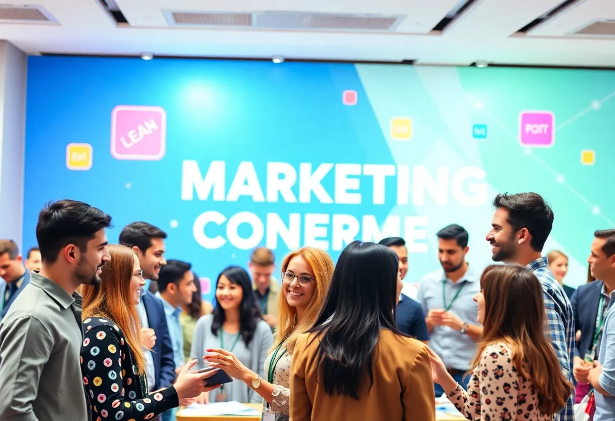 Banner for Zenith Digital Marketing Conference featuring marketing professionals