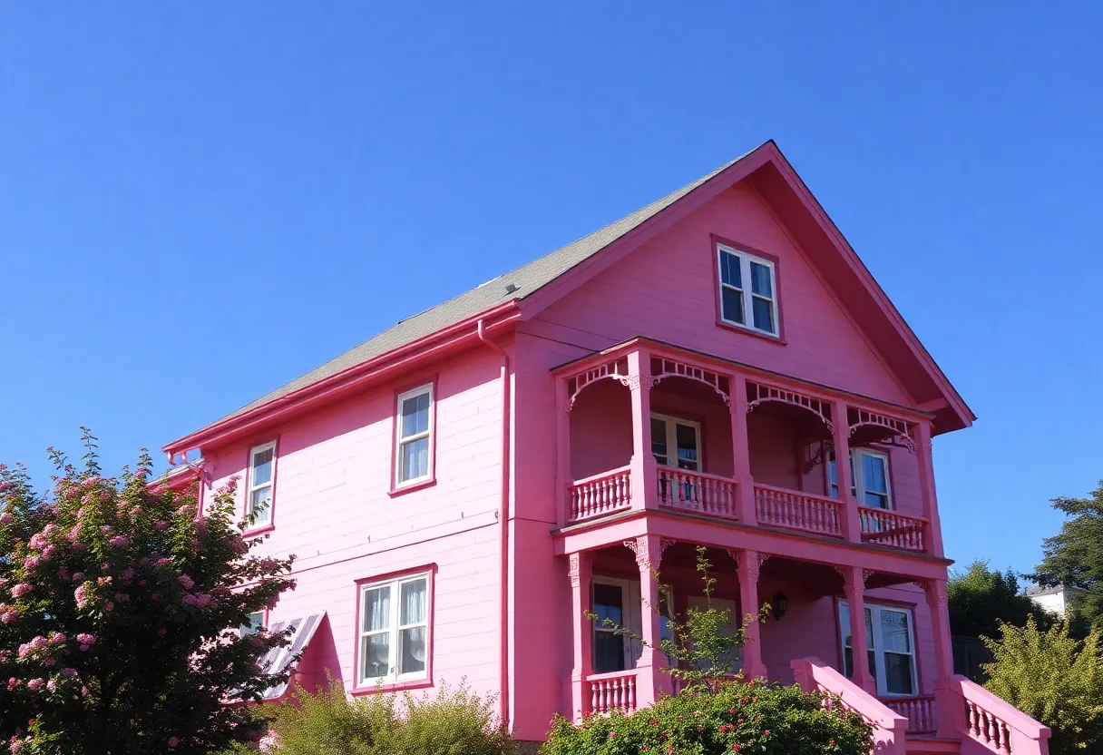 The Pink House, a local landmark in Newburyport, set for demolition.