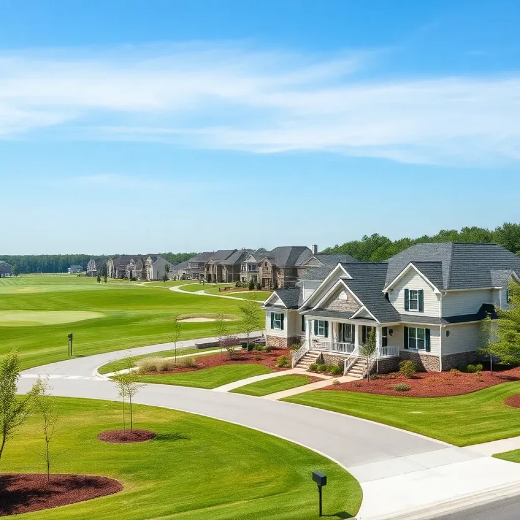 New construction homes in a golf neighborhood in Lexington SC