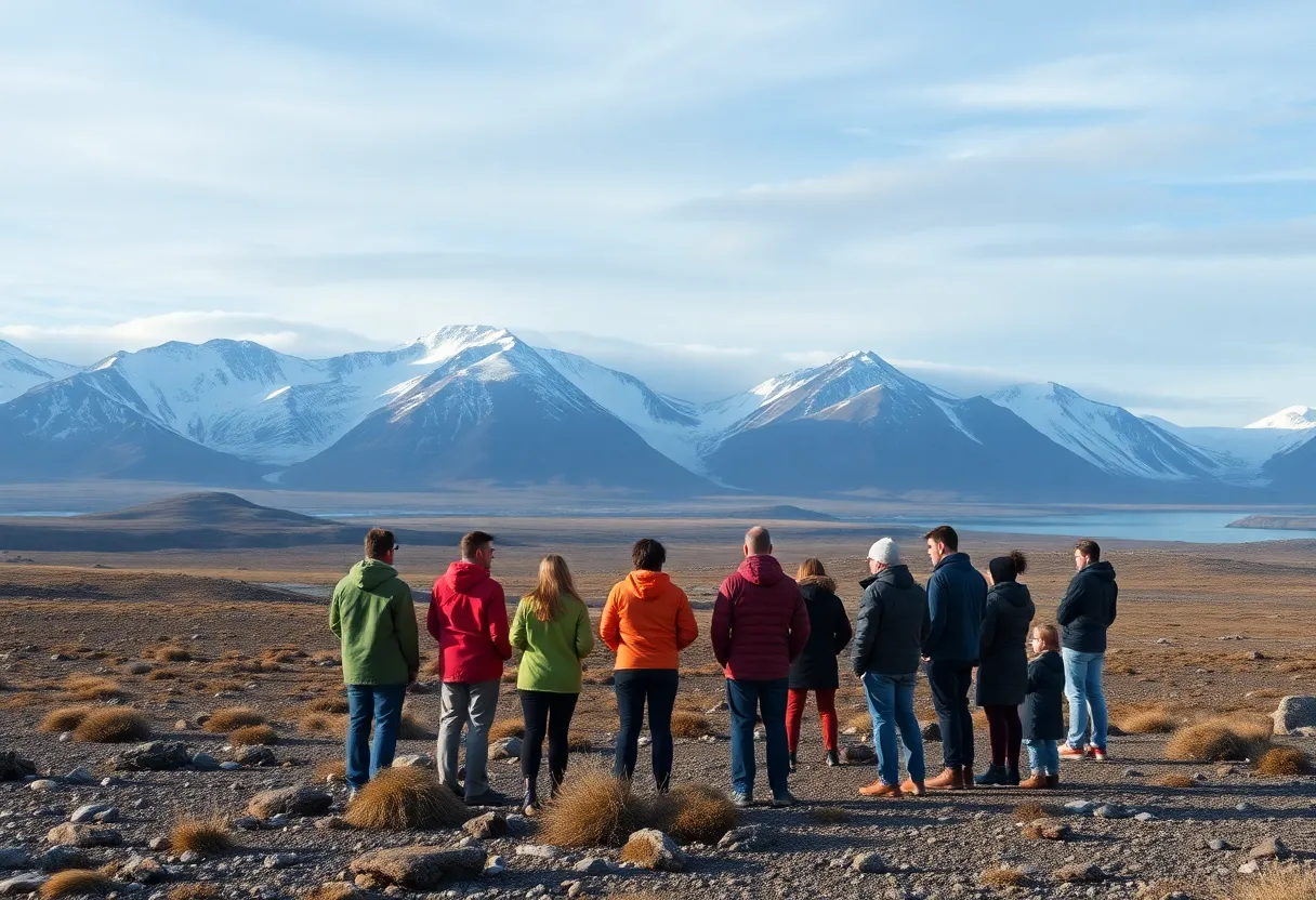 A scenic view of Greenland's landscape signifying unity and new leadership.