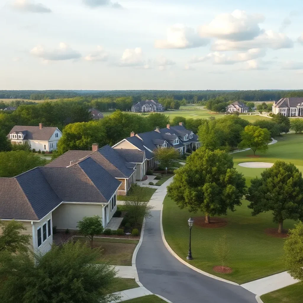 A view of historic and modern golf communities in Lexington SC