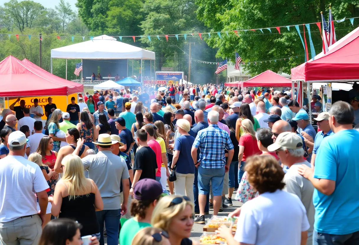 Crowd enjoying the Lexington County Chili Cookoff