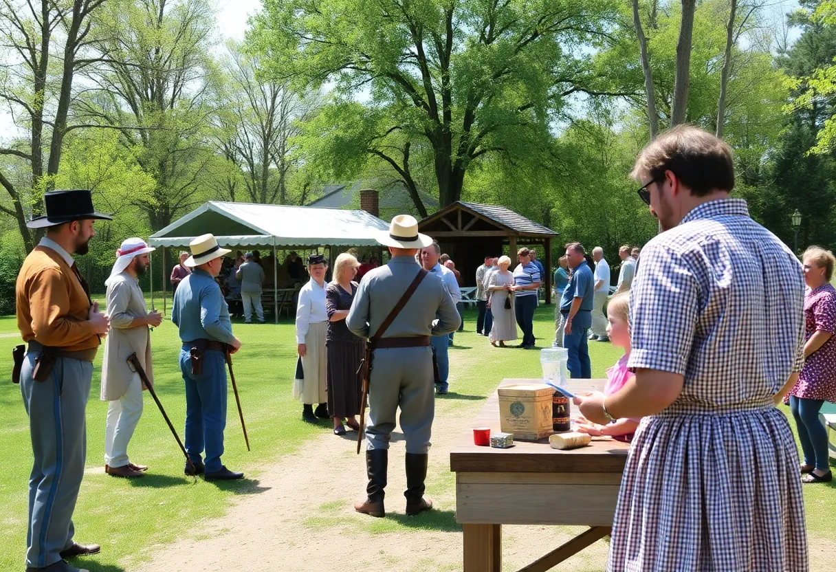 Living history exhibit at Lexington County 250th celebration