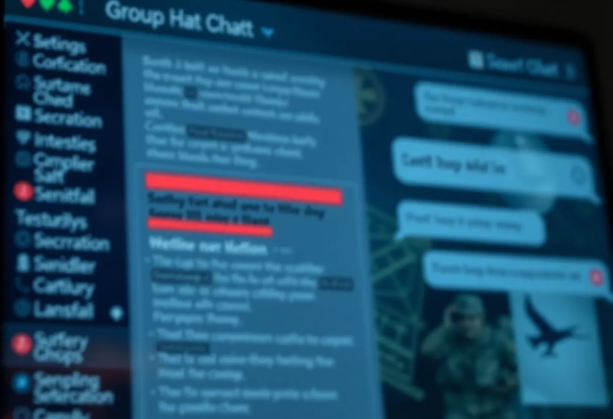 Visual representation of military security and digital communication