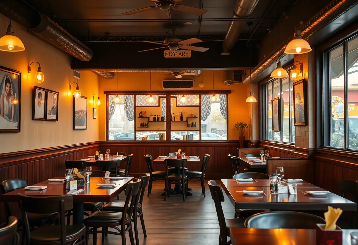 patrons inside RF's Corner Grill, enjoying food
