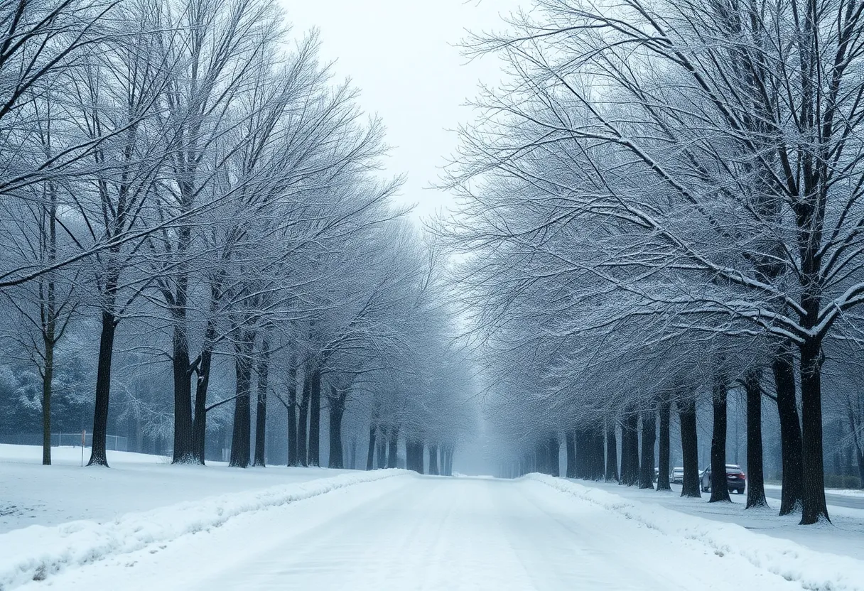 Winter Storm in Columbia