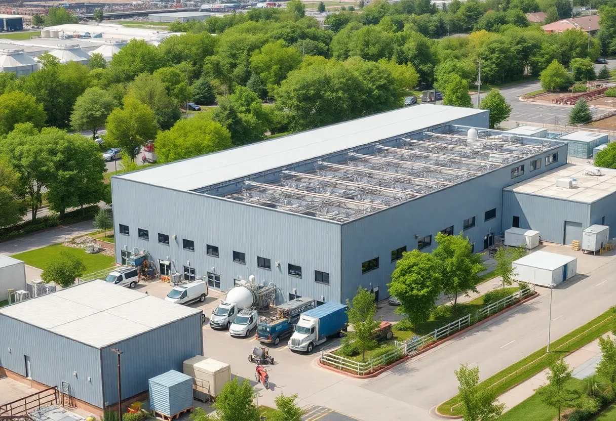 ALLTAPE manufacturing facility showcasing sustainable adhesive production.