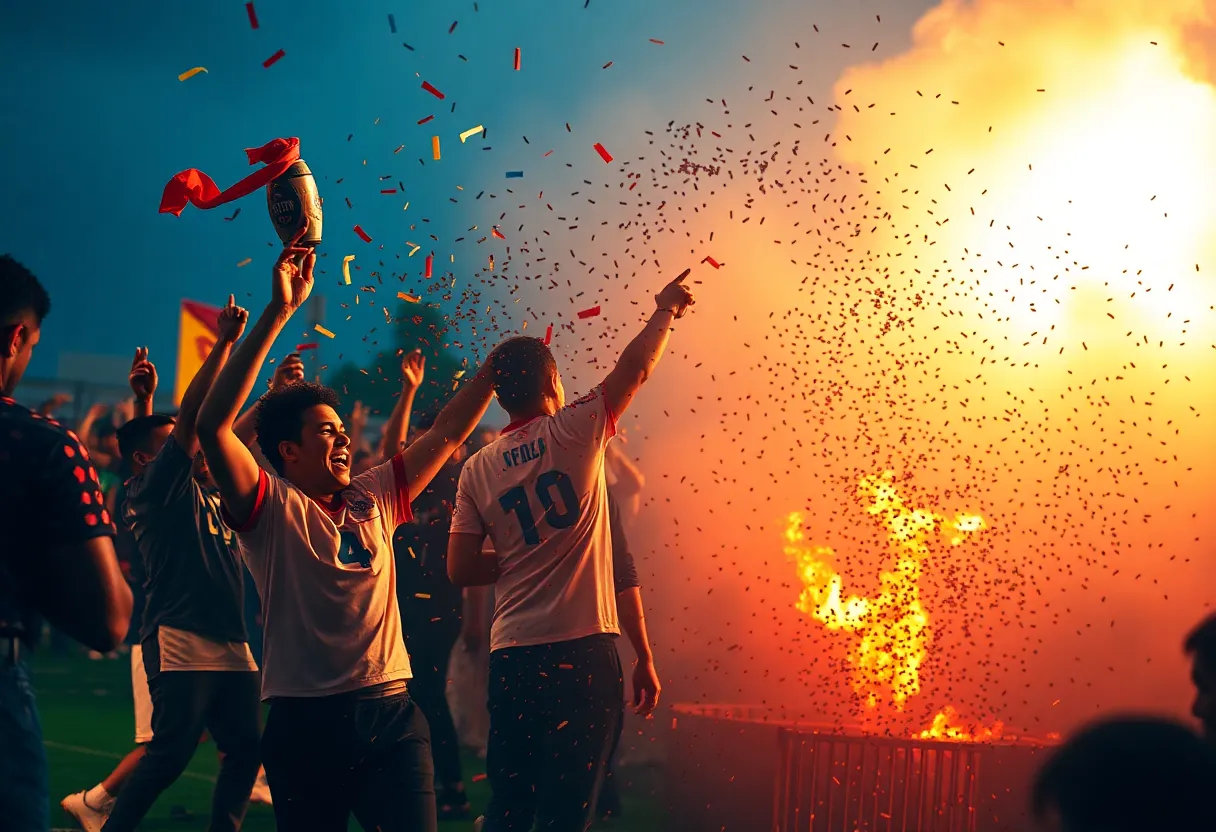 Columbia SC Football Celebration