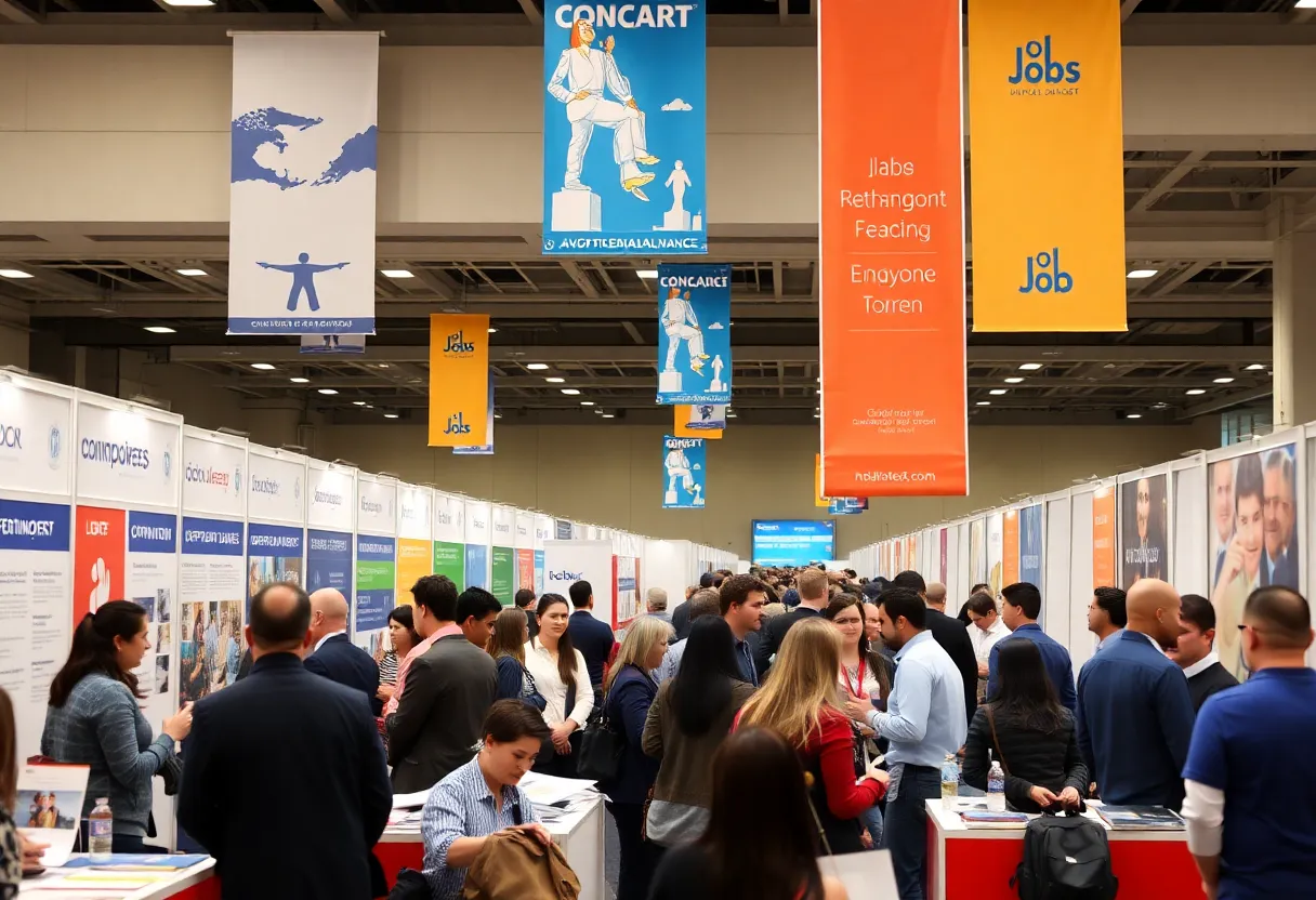 Job seekers and employers at Columbia SC Job Fair 2025