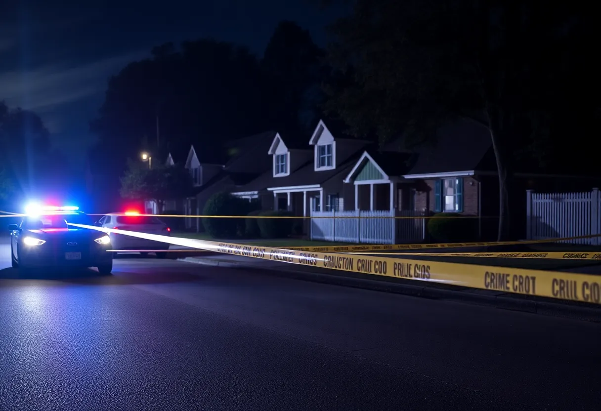 Police presence at crime scene in Columbia following a robbery attempt