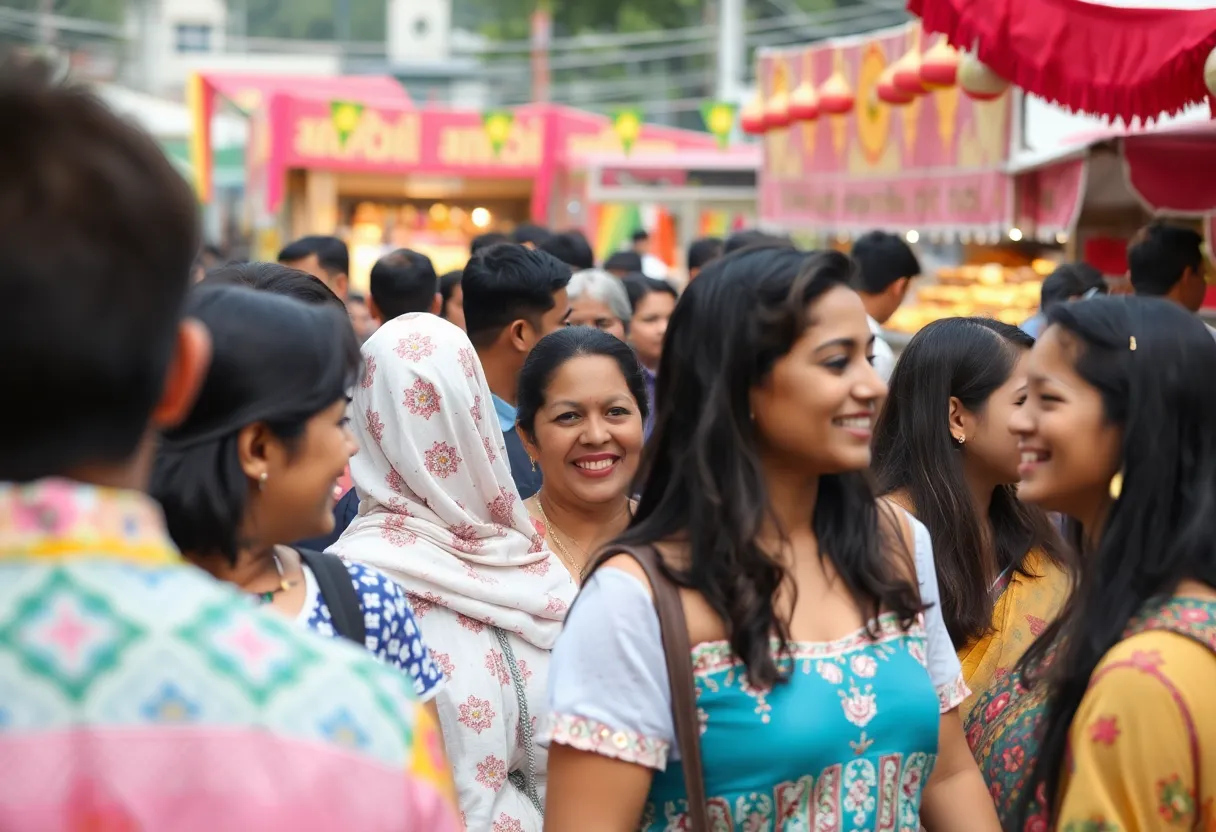 Diverse cultures celebrating at Columbia International Festival