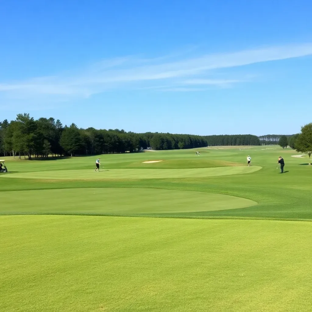Lush golf course landscape in Lexington SC
