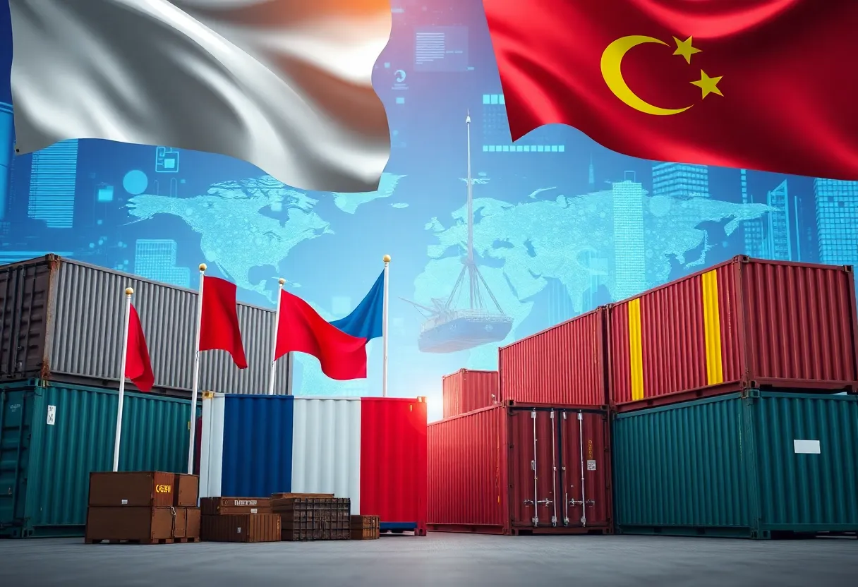 Symbolic representation of India U.S. trade discussions