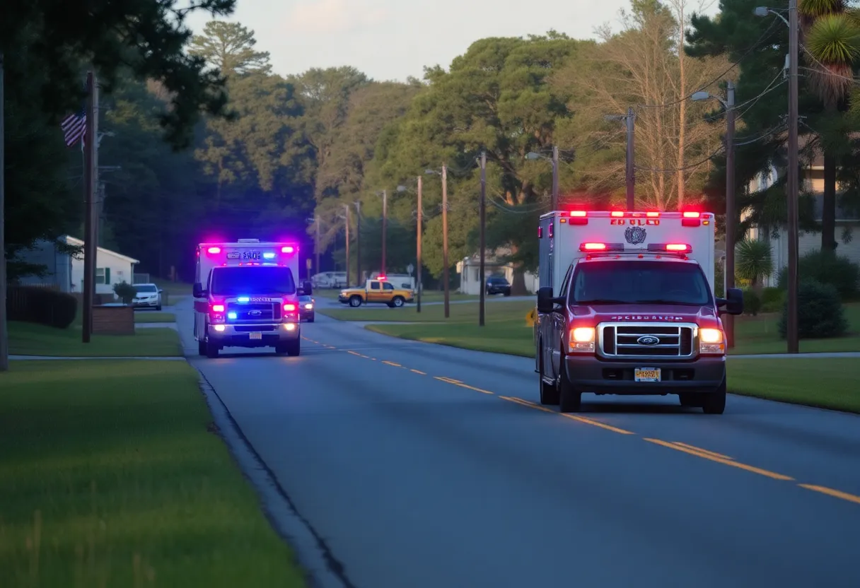 Car Crash Scene in Little River