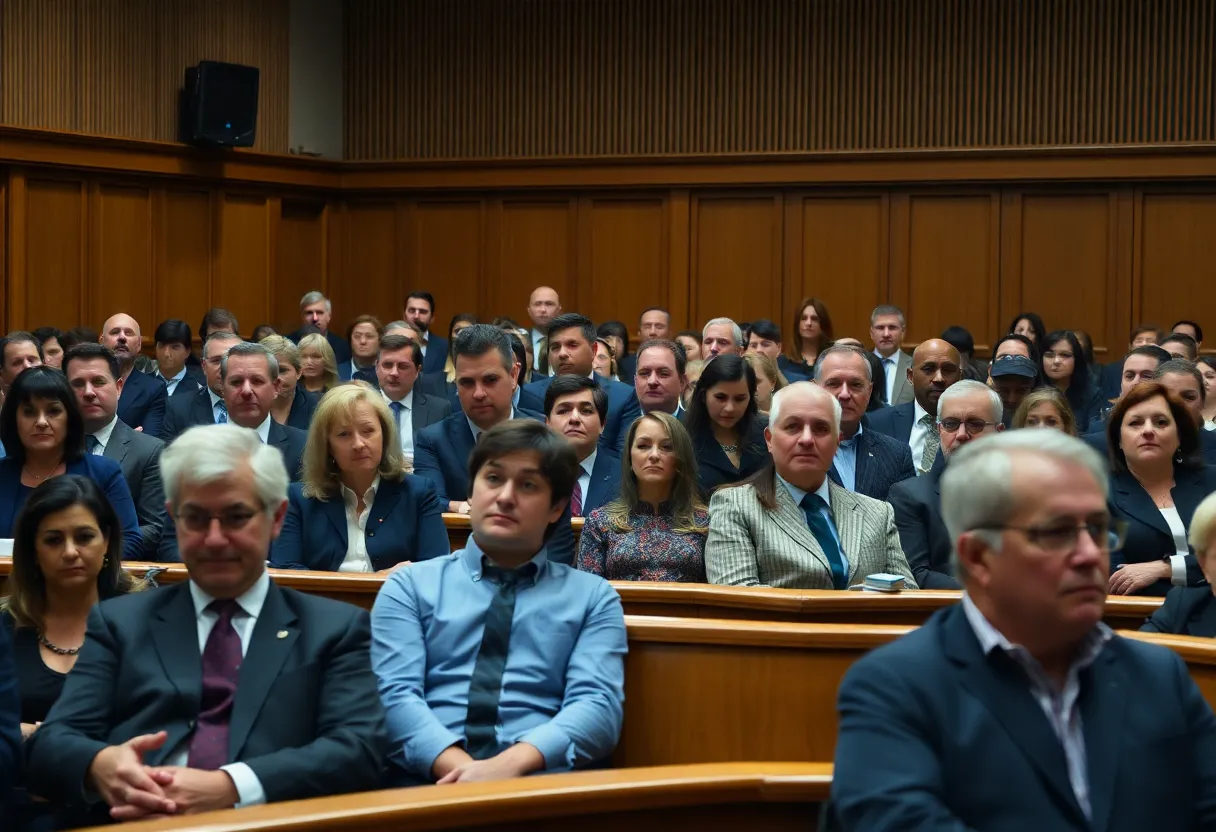 Courtroom during Lori Vallow Daybell trial