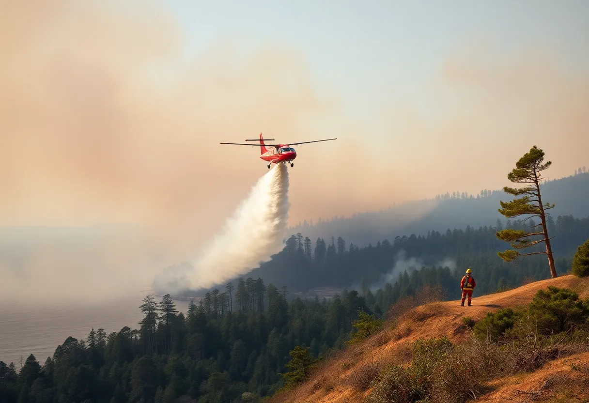 Firefighting Efforts Near Myrtle Beach