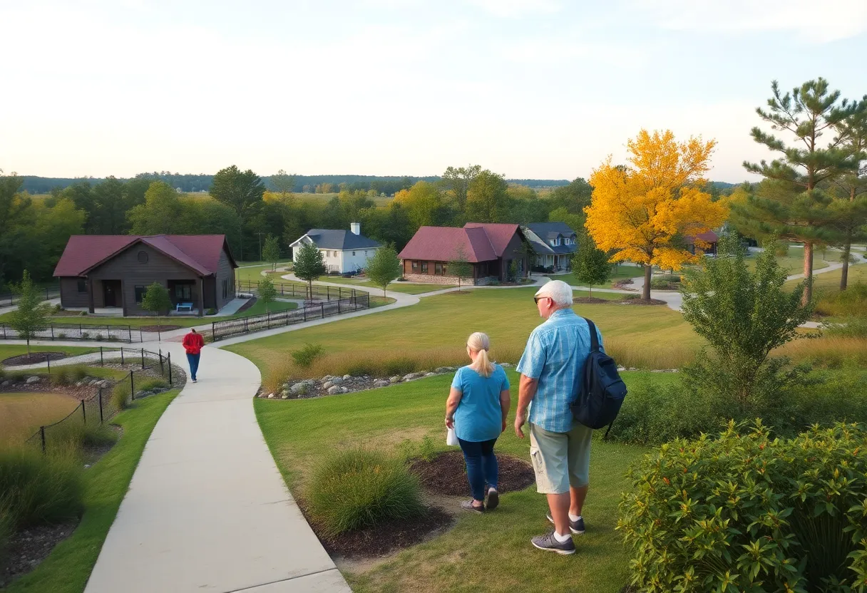 A serene small town in South Carolina ideal for retirement