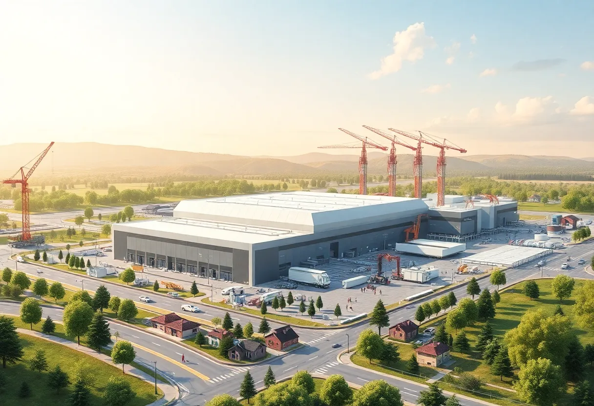 Rendering of the Techo-Bloc facility in Cayce, South Carolina